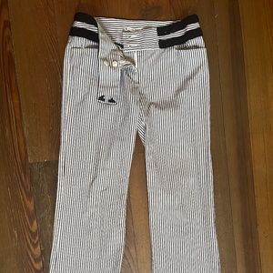 2000s low waisted pinstripe pants